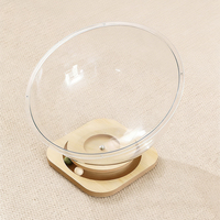 Lit pour chat en forme de capsule spatiale, plateforme rotative, léger, durable, écologique, interactif, semi-fermé, en plastique et bois, moderne, pour chats