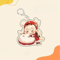Gantungan Kunci Akrilik Yuanshen Furina Yae Miko Klee Qiqi Raiden Shogun Nahida Bantal Peluk Karakter Lucu Liontin Tas Hadiah untuk Penggemar Game