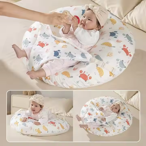 Gran oferta, cojín de alimentación reclinable antivómitos, almohada de <span class=keywords><strong>lactancia</strong></span> tejida, espuma viscoelástica, Algodón puro, dibujos animados, sueño del bebé - Product Image 4