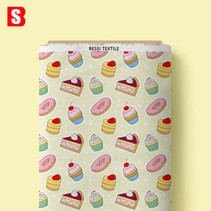 Tela <span class=keywords><strong>de</strong></span> Algodón Orgánico 100% Estampada Digitalmente con Diseño <span class=keywords><strong>de</strong></span> Pastel y Helado Bessi, Suave como el Césped <span class=keywords><strong>de</strong></span> Liberty Tana, para Vestidos Infantiles - Product Image 2