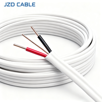 Cable Plano Doble y Tierra JZD BS 6004 6242Y, 1.5mm2 2.5mm2, Cobre con Aislamiento de PVC para Cableado de Edificios