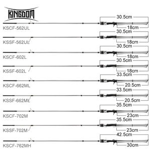Cañas <span class=keywords><strong>de</strong></span> Pescar Kingdom SILVER NEEDLE 2021, Caña <span class=keywords><strong>de</strong></span> Spinning Ultraligera <span class=keywords><strong>de</strong></span> Acción Rápida, 2 Secciones, L ML M MH, Anillas Fuji, Carbono, Caña <span class=keywords><strong>de</strong></span> Viaje - Product Image 4