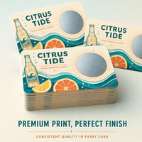 Cartes à gratter promotionnelles personnalisées en gros pour magasins de détail, cartes à gratter à récompense imprimées en couleur pour le shopping