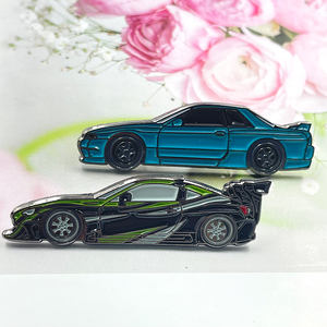 アンティーク風カスタムブラックメタル車ロゴバッジ、モダン風水硬質・軟質エナメルピンバッジ、販促品 - Product Image 5