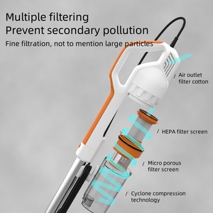 Popular Stick & Handheld High-<b>Power</b> 600W Vacuum Cleaner Filter Detachable Roller <b>Brush</b> for Household Car Use Bagless Design - Product Image 6