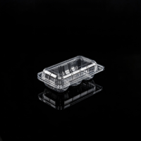 Conteneur jetable transparent en PET pour fruits (kiwi, figue, pomme) – Paquets de 2, 3, 4, 6 – Idéal pour supermarchés, épiceries, délires, vente à emporter et en gros