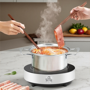 Cocina de Inducción Portátil de 1000W, Mini, con Control de 5 Velocidades, para Acampar al Aire Libre, Viajes en Auto, Dormitorio, Hot Pot, Diseño Compacto - Product Image 1