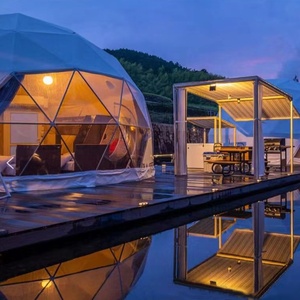 SNEIDA New Design PVC Oxford Fabric Double Layer Glamping Luxury <strong>Dome</strong> Ball <strong>Tent</strong> - Product Image 5