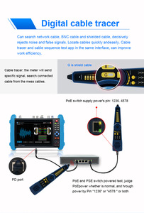 255 проводной трассировщик цифровой кабель трассировщик для тестера видеонаблюдения аксессуар должен работать с тестером - Product Image 6