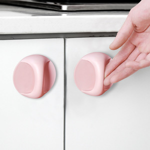 Nahe Adhesive Door Handles <b>Pink</b> No <b>Drilling</b> Required Easy Installation For Door - Product Image 1