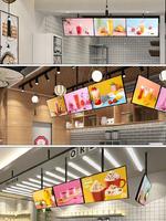 Papan Iklan Kotak Lampu LED Ultra Tipis Super Slim A4 A3 A2 A1 dengan Bingkai Poster Gambar Snap, Pabrik