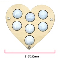 Support de balles de golf en bois compact avec design de boîtes à vidage facile, pour sac de golf, idéal pour le sport et l'équipement de golf
