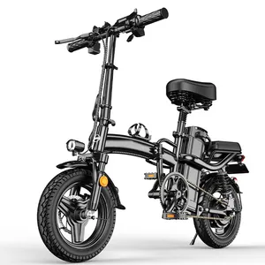 Bicicleta eléctrica plegable de tamaño Mini, 2022 W, 48V, 14 pulgadas, gran oferta, 400