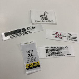 Etiqueta personalizada de buena calidad con contenido de impresión Offset, Material de reciclaje, etiqueta de diseño de moda para el cuidado de la ropa moderna - Product Image 1