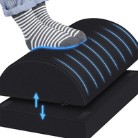 Repose-pieds de bureau confortable pour sous le bureau Oreiller ergonomique en mousse à mémoire de forme pour le travail, les jeux, l'ordinateur, le bureau