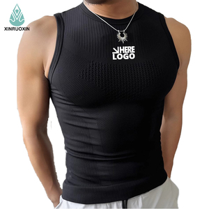 Camiseta Deportiva de Compresión sin Mangas para Hombre, Transpirable, Ajustada, para Deportes, Venta Directa de Fábrica - Product Image 1