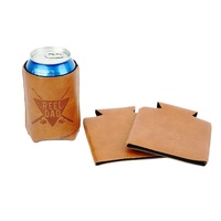 Refroidisseur de canettes de boisson personnalisé Refroidisseurs de bière isolés Manchon en cuir néoprène Support trapu Promotion personnalisée Impression par sublimation