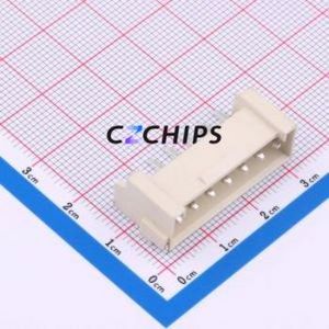 HCZZ0590-7 Wire-to-Board Pin Header SMD,P=3.96mm,Horizontal Mount Connector 1x7P 3.96mm Horizontal Mount VH - Product Image 1