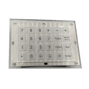Thép Không Gỉ 24 Phím 6*4 Bố Trí Tùy Chỉnh Kim Loại Nút Bảng Điều Chỉnh Gắn Số Tự Phục Vụ Kiosk Bàn Phím - Product Image 3