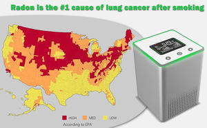 Professionelles Radon-Überwachungsgerät - Pulsionenkammer-Sensor LCD |   Bq/M3 Pci/L <span class=keywords><strong>Tester</strong></span> für den Einsatz in Heim, Industrie, Luft, Boden und Wasser - Product Image 6
