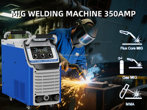 Máquina de soldar MIG portátil sin gas de alta calidad, máquina de soldar sin gas MIG-350 con pantalla LCD, soldador - Product Image 4