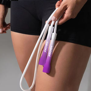 Cuerda para Saltar de Velocidad de PVC de 5mm/6mm con Logotipo Personalizado, Gradiente Colorido y Pesado para Entrenamiento Fitness y Ejercicio - Product Image 5