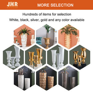 Fioriera da terra contemporanea a forma di colonna a sfera, leggera e resistente, in fibra vegetale, <span class=keywords><strong>per</strong></span> decorazioni di matrimoni ed eventi - Product Image 4