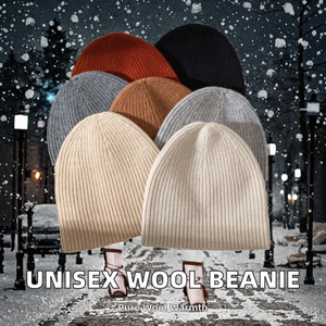 Dropshipping Wholesale Unisex Merino Wool <b>Beanie</b> <b>Hats</b> Common Fabric Outdoor Knit <b>Hat</b> for Adults Men & Women - Product Image 2