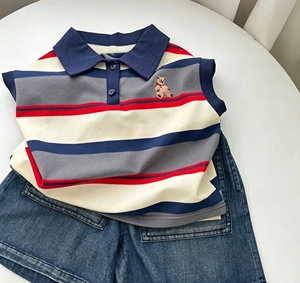 Ensemble décontracté pour garçon 2026 – Vêtements d'été tendance pour bébé, ensemble deux pièces sans manches pour enfants, style coréen, 100 % coton biologique doux - Product Image 4