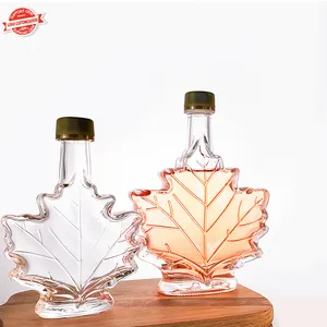 50ml 100ml 250ml xi-rô rượu Vodka tinh tế hình dạng độc đáo 50ml tùy chỉnh rỗng rượu vang chai thủy tinh