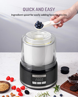 Machine à crème glacée électrique faite maison facile Machine à crème glacée italienne et au yaourt glacé