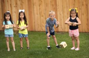 Al Aire Libre gran jardín césped patio <span class=keywords><strong>jugar</strong></span> deporte 9cm numerado madera juego de <span class=keywords><strong>dados</strong></span> <span class=keywords><strong>grandes</strong></span> manualidades juguetes al Aire Libre juegos familiares - Product Image 5