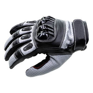 Guantes de moto de Motocross de cuero transpirable de calidad para hombre, equipo de carreras y Deportes de bicicleta con función de pantalla táctil, impermeables - Product Image 3
