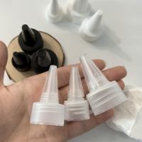 Personalizado 20 24 28 38 410 400 Pegamento para salsa Tinta química Botellas de embalaje Cuentagotas Botella de aceite Tapa de boquilla de punta