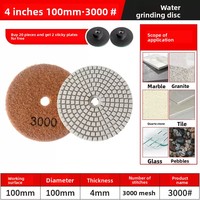 Haute qualité Hotsale 4 pouces tampons de polissage granit meulage disque de polissage résine Bond tampons de polissage