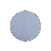 Patch brodé vierge en sergé avec support pour personnalisation DIY, nom à coudre, couleur unie, écologique, badge Velcro pour chapeaux et sacs