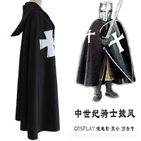 Manteau de chevalier templier blanc avec croix rouge SMLXLXXL, costume de cosplay, jeu de rôle, anime