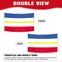 Drapeau personnalisé de haute qualité en polyester du Mecklenburg-Vorpommern 3x5ft (90x150cm) – Bannière de défilé allemande pour les marches civiques, usage intensif