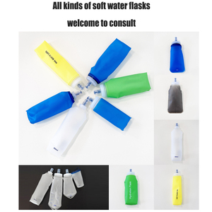 Portable Hydratation Doux TPU PVC Flacon Pailles et Embouchure Couverture Pliable Flexible Courir Cyclisme Sport Bouteille D'<span class=keywords><strong>eau</strong></span> - Product Image 6