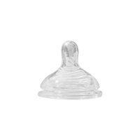 Sucette en silicone liquide pour bébé, nouveau-né, large ouverture, design logo, flexible, résistante aux déchirures, pour l'alimentation au lait maternel et aux formules