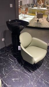 Fauteuil de lavage électrique portable moderne pour salon, inclinable, réglable en hauteur, avec revêtement doux, mobilier commercial - Product Image 2