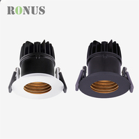 Spot encastré moderne réglable pour chambre d'hôtel Spot COB 12W à LED pour plafond