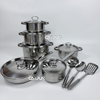 Offre Spéciale : Ensemble de 15 Ustensiles de Cuisine de Luxe en Acier Inoxydable – Batteries de Cuisine et Casseroles avec Couvercles et Ustensiles de Cuisine en Céramique