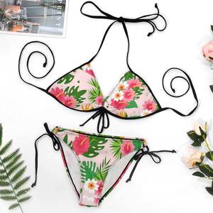 Conjunto de bikini de 2 piezas para niñas Cómodo y de colores brillantes Hecho de Spandex/Nylon Incluido Tamaño disponible - Product Image 3