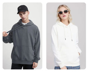 هوديز سادة فاخرة بقلنسوة ملابس للنساء والرجال، بلوزات سويت شيرت سادة، بدلات رياضية كلاسيكية، بنطلونات رياضية للبيع بالجملة - Product Image 5