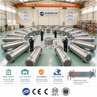 Intercambiador de Calor Industrial de Acero Inoxidable de Servicio Profesional, Enfriador Modular de Carcasa y Tubos con Fácil Inspección