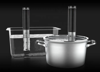 Penghangat Makanan Sous Vide Elektrik Portabel 1200W 4-15L Kontrol Timer Suhu Akurat Sirkulator 3D Pemanasan Cepat Ultra