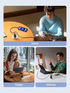 Cargador UGREEN GAN de 30W, Tipo USB C, 3 Puertos, Carga Rápida, Cargador de Pared 2C1A para Samsung <span class=keywords><strong>Galaxy</strong></span> S25/S24 <span class=keywords><strong>iPhone</strong></span> 17 16 - Product Image 6