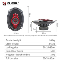 Speaker Mobil Koaksial Profesional 6x9 Inch Harga Murah, Rentang Penuh, SPL Tinggi