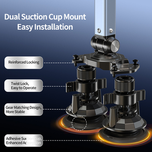 Hợp kim nhôm mở rộng chiều dài điều chỉnh dễ dàng-to-gấp sống bài phát biểu phòng thu phụ kiện Microphone đứng - Product Image 6